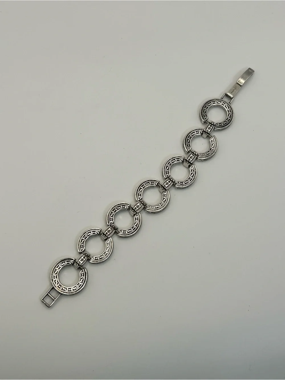 Brighton Central Park Bracelet Silver Plated Round Link 8